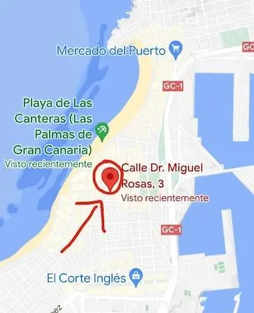 Casa Merche Ii Playa Canteras Appartamento
